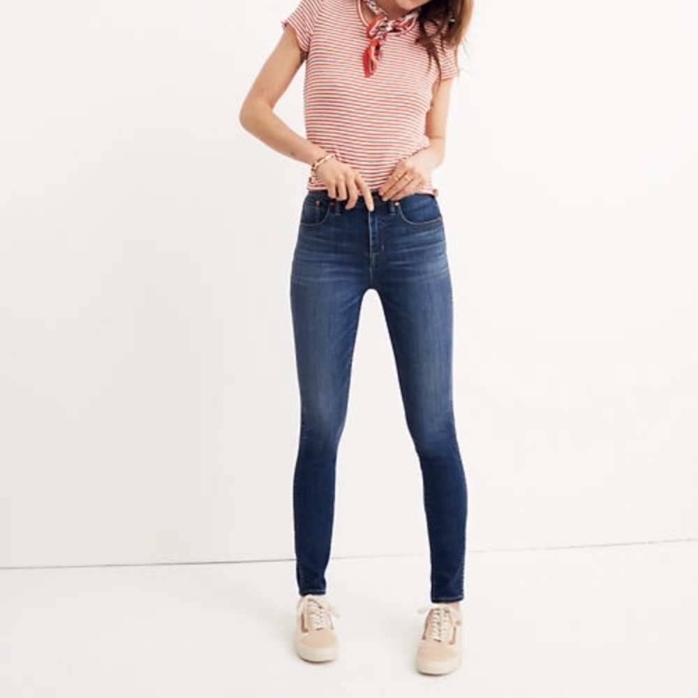 Madewell 10 in skinny high rise jeans size25